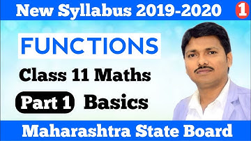 Functions Ex.6.1 Part 1 | Basic Concepts | Class 11 Maths | Maharashtra Board | Dinesh Sir