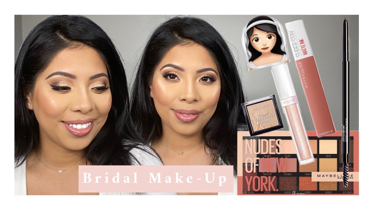 DRUGSTORE BRIDAL MAKEUP | affordable makeup tutorial