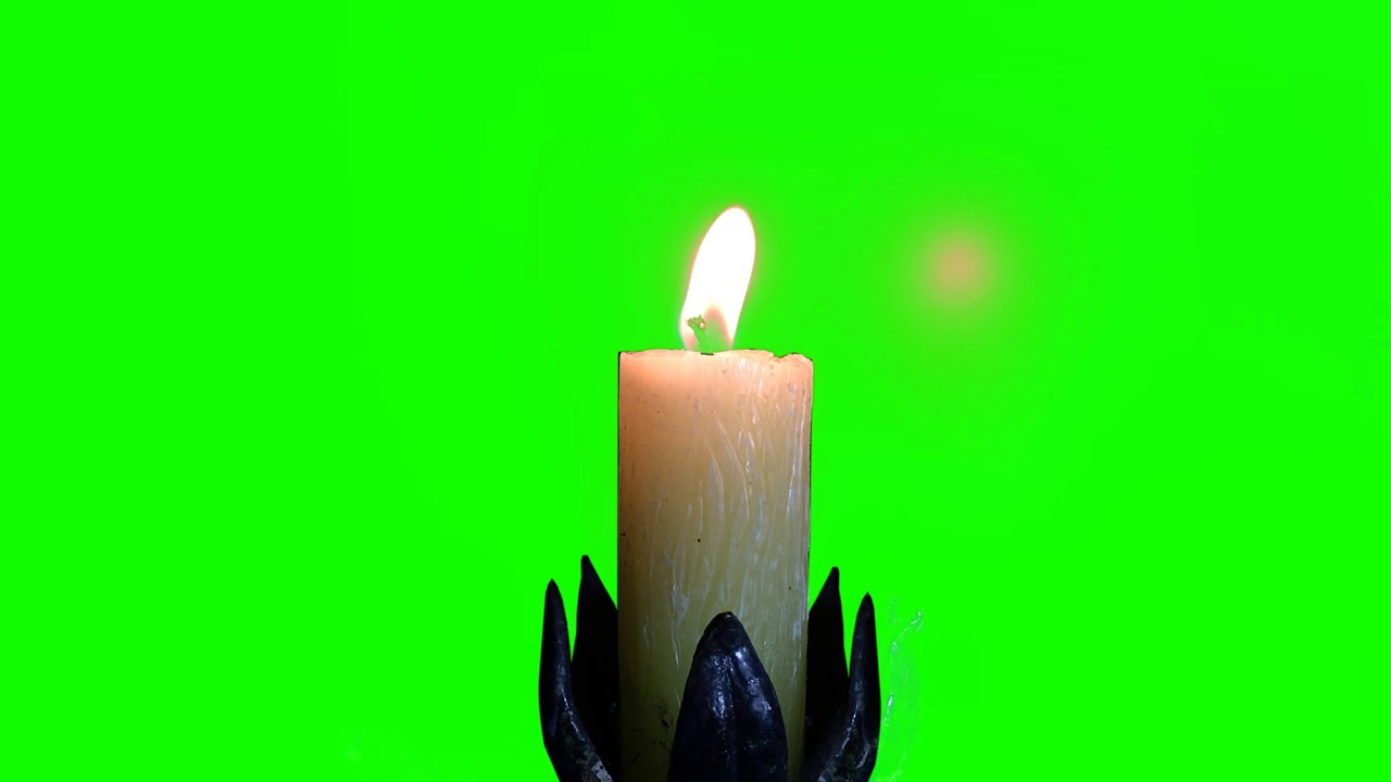 4K Green Screen Free High Quality BURNING CANDLE YouTube