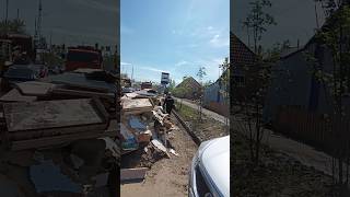 Последствия после потопа,Петропавловск,Подгора,дом #подгора #петропавловск #поводок