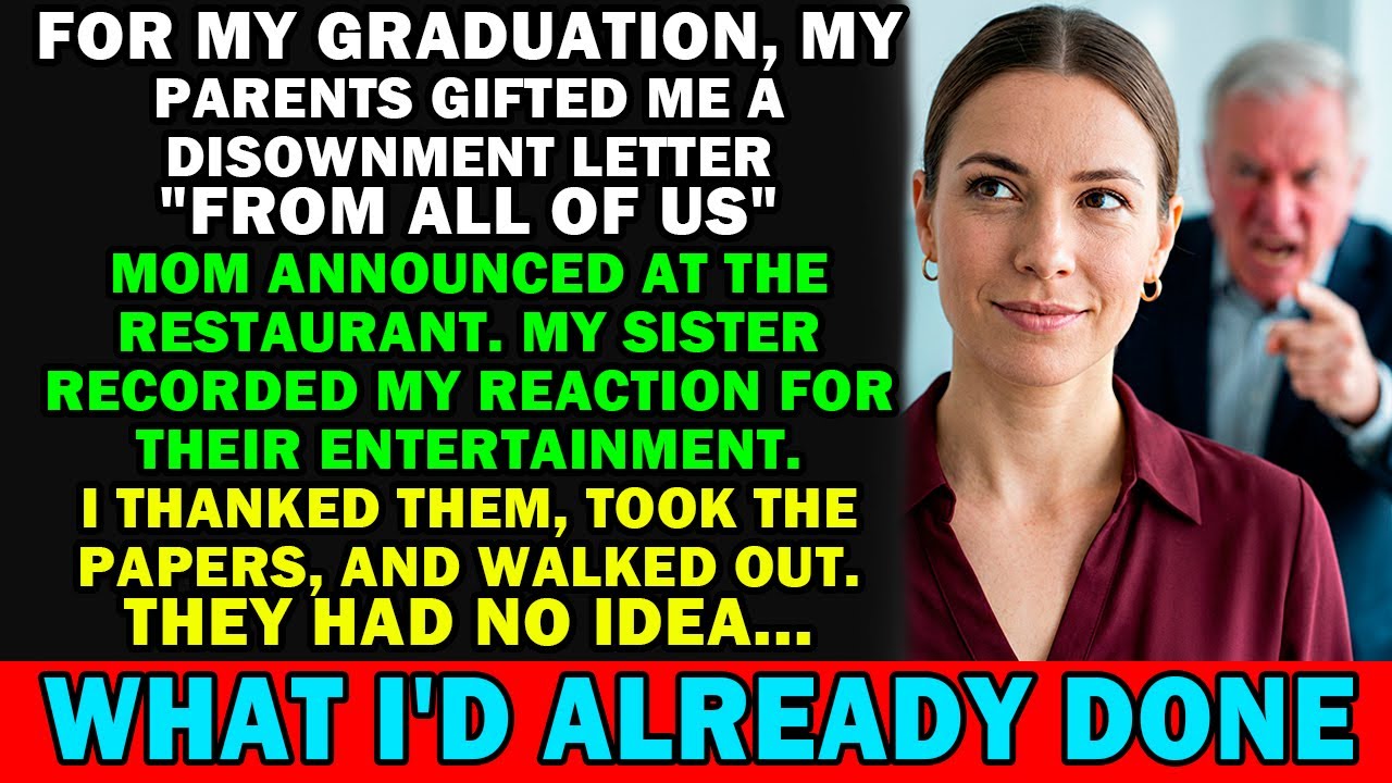 They Disowned Me At My Graduation Dinner — Years Later They Begged For A Contract With ME