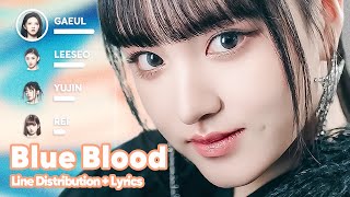 IVE - Blue Blood (Line Distribution + Lyrics Karaoke) PATREON REQUESTED Resimi