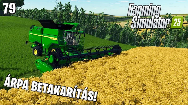 FARMING SIMULATOR 25 LIVE #79 - Aratás indul! 🌾 Az árpa betakarítása! | ETRURIA #9