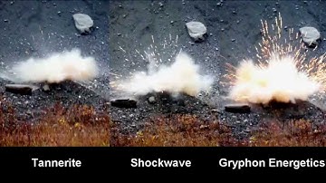 Tannerite vs Shockwave vs Gryphon Energetics, part 1