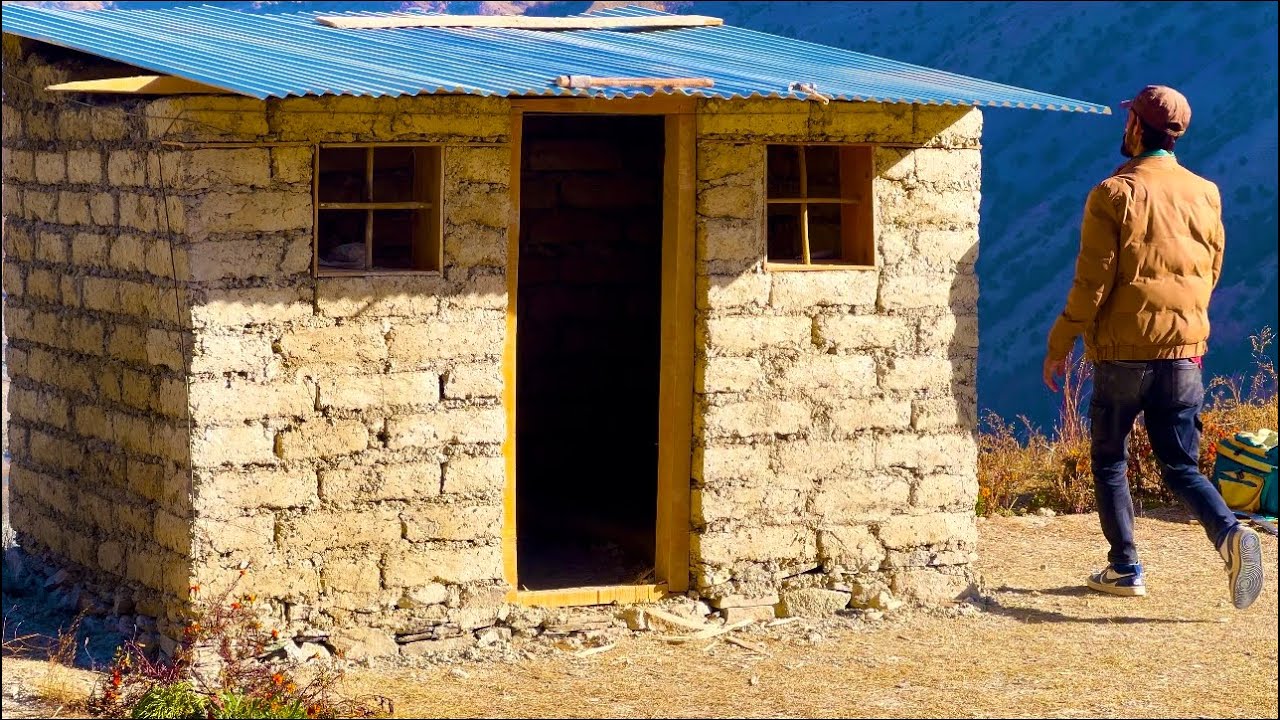 Building a Cozy Winter Survival Cabin for the Upcoming Snow Storms” 