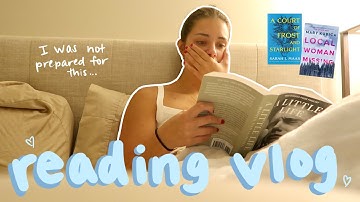 mood reading vlog 💭🤧 spoiler free reading vlog