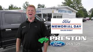 Preston Ford of Denton | Memorial Day Sales Event