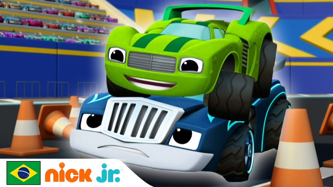 Blaze and the Monster Machines | O melhor de Crusher e Pickle – parte 3 | Nick Jr. em Português