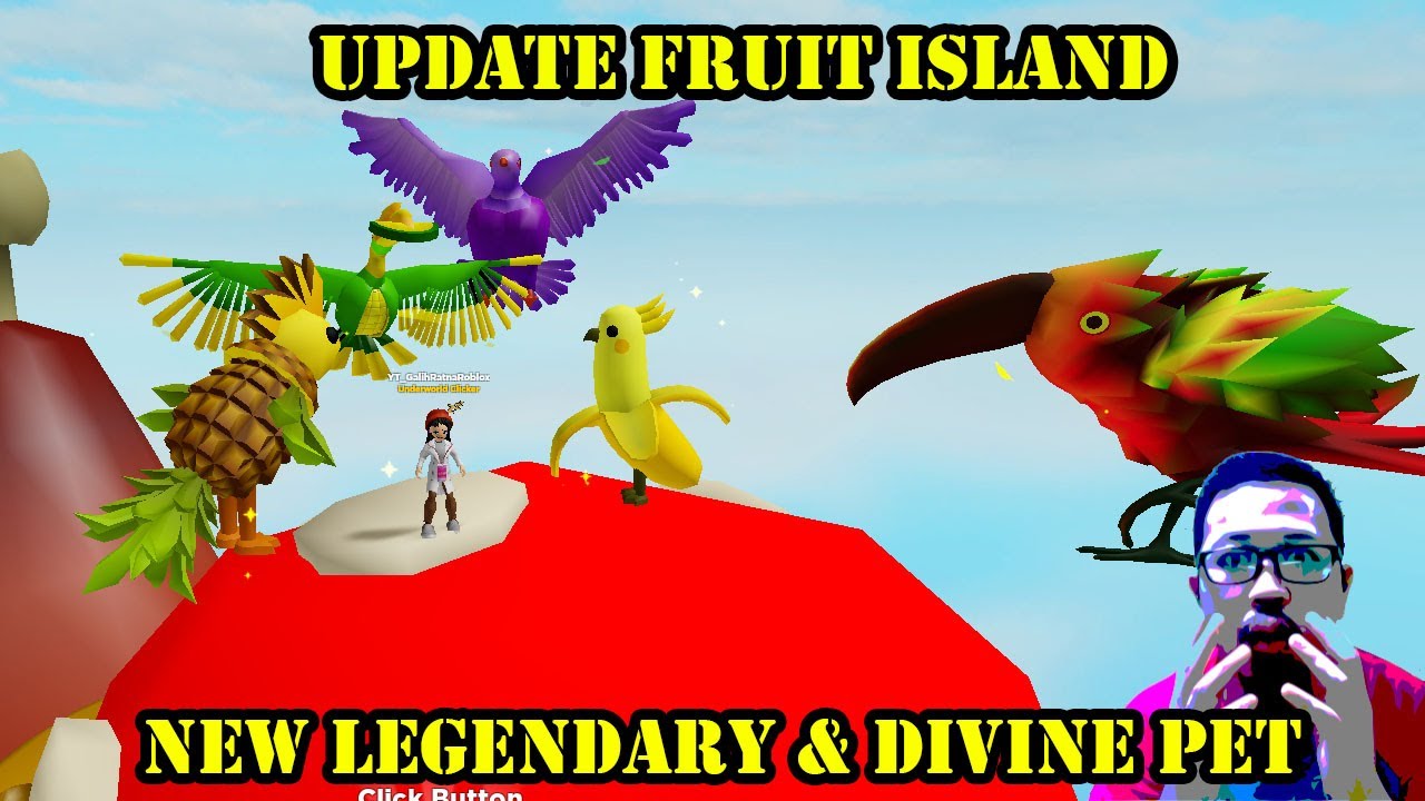UPDATE Fruit Island - New Crafted Legendary & Hard Divine Pet - Clicker Simulator ROBLOX INDONESIA