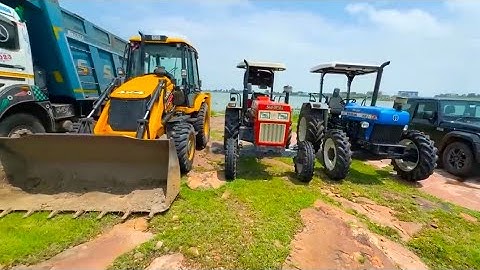 Mud Test of JCB 3dx | Mahindra Thar | TATA2518 Tipper | Swaraj 855 New Holland 4wd