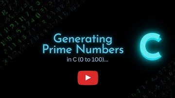 Generating Prime Numbers in C (0 to 100)