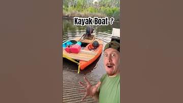 Kayaks built into BOAT!  #kayak