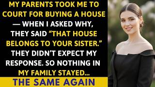 My Parents Took Me to Court for Buying a House —  They Said That House Belongs to Your Sister...