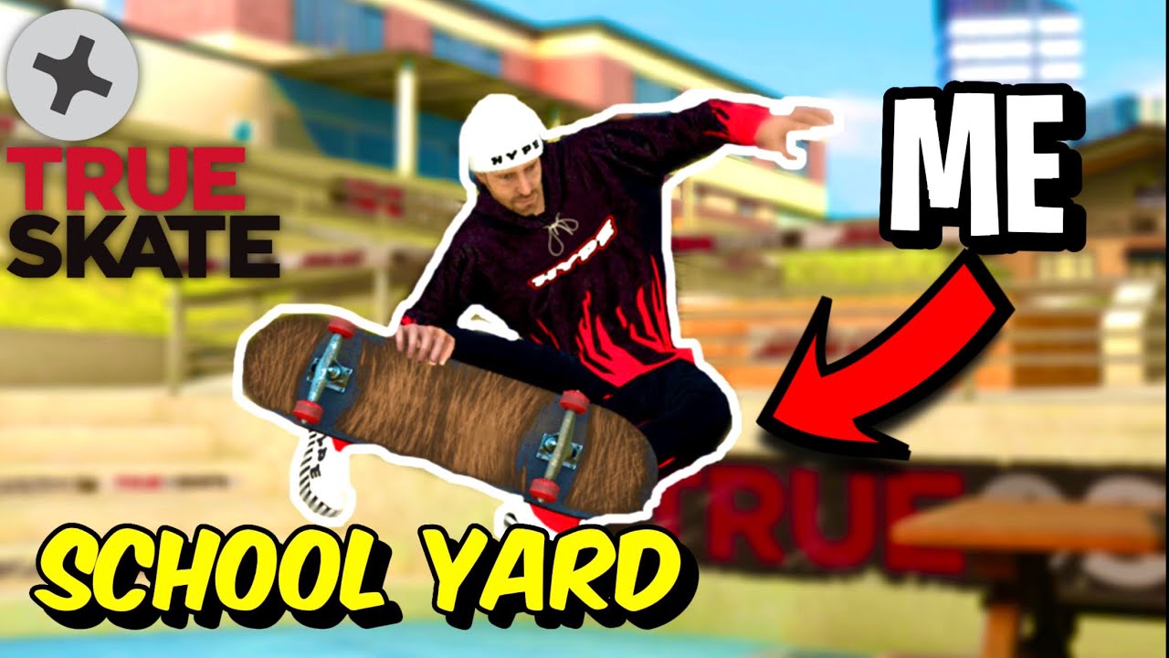 True Skate - Schoolyard REVIEW (this map is cool I guess)
