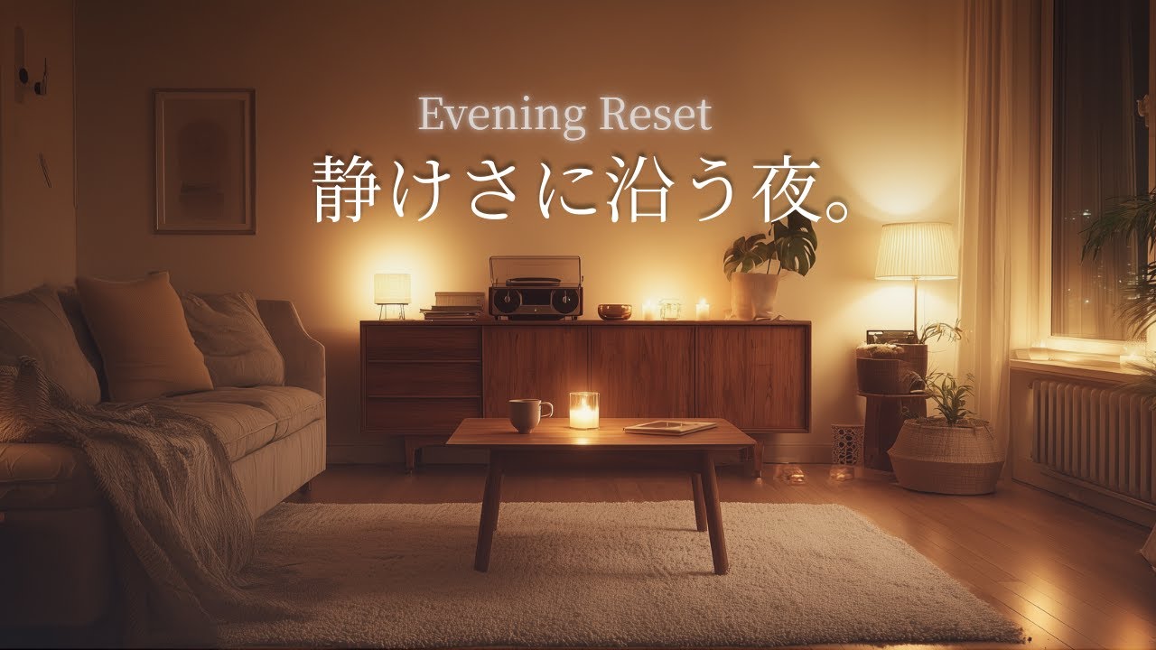 【夜の癒やしBGM】静けさに沿う夜。｜A Night That Follows the Quiet – Calm Guitar Music to Close the Day