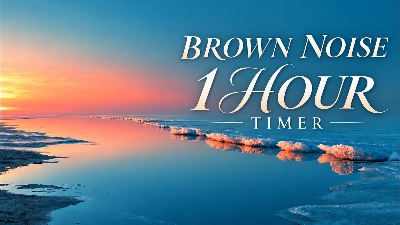 🌅 1 Hour Brown Noise Timer | Calm Deep Focus for Studying & Work - YouTube