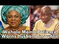 Wahala: Patience Jonathan Call Out Husband As She Gave He A Serious Warning.