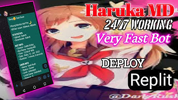 How to free deploy whatsapp bot | Whatsappp bot deploy on  Replit | Haruka-Md Whatsapp BOT