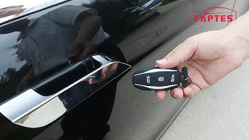 TAPTES Silicone Key Fob Cover Key Chain for Tesla Model X