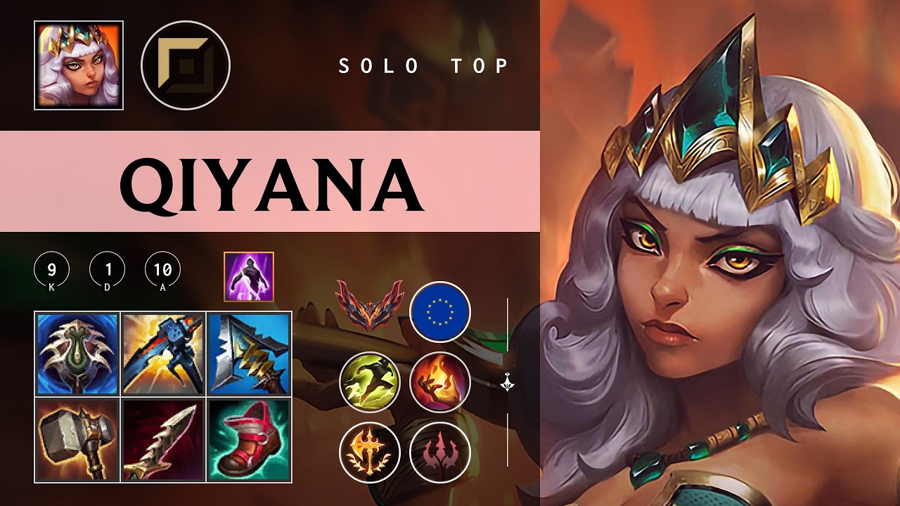 Qiyana Top vs Shen - EUW Grandmaster Patch 26.04