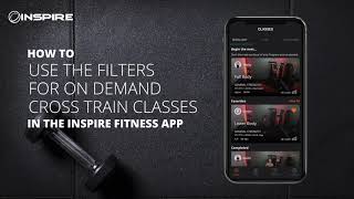 How to use the Filters for On Demand Cross Train Classes in the Inspire Fitness App screenshot 5