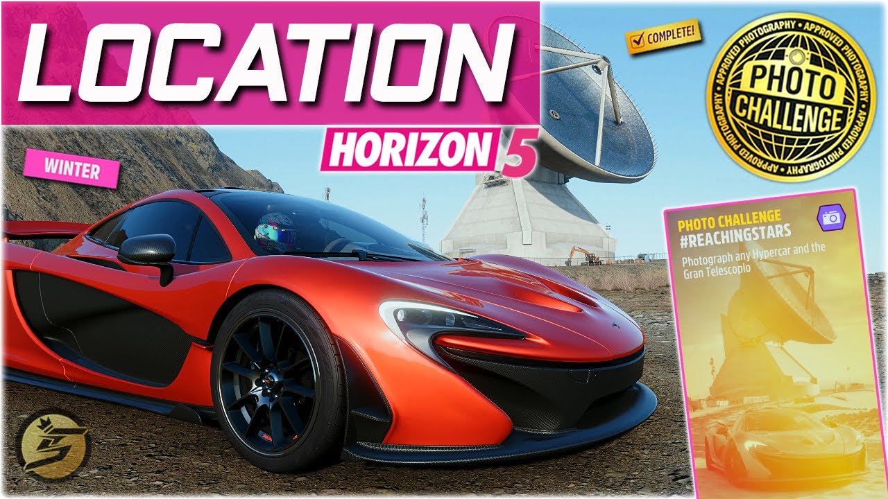 Forza Horizon 5 PHOTO CHALLENGE REACHING STARS Gran Telescopio FH5 LOCATION (Winter Season)