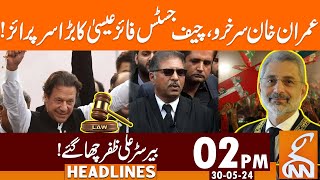 Imran Khan Big Victory | News Headlines | 02 PM | 30 May 2024 | GNN