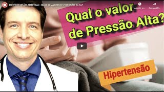 QUAL o VALOR de PRESSÃO ALTA? Quando começa a HIPERTENSÃO?| Dr. André Wambier