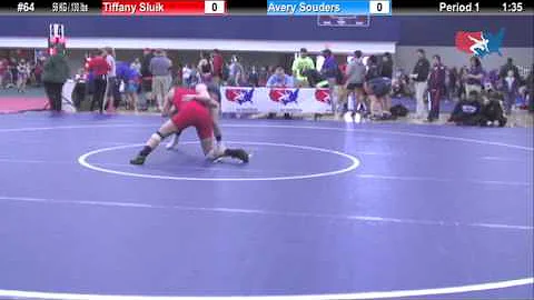 WM 59 KG Tiffany Sluik (Jamestown) vs Avery Souder...