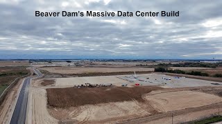 Sky High Drone Tour of Beaver Dam’s Massive New Data Center Build