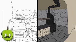 Animation Background Painting Demonstration - Coloring