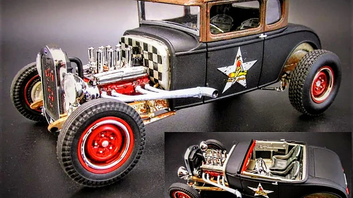 1930 Ford Model A Coupe Hot Rod Rat Rod 2n1 1/25 S...