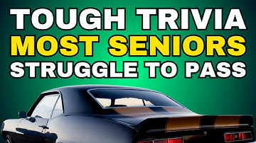 Most Adults Will Fail This Quiz! - Your Memory Is RAZOR SHARP If You Can Pass!