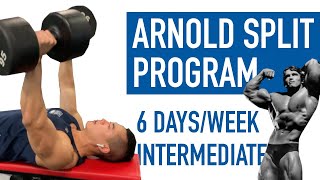 ARNOLD SPLIT | Full 6 Day Hypertrophy Program (Intermediate )