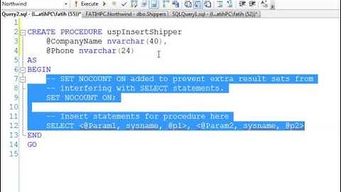 7. Visual C# ADO .NET Stored Procedure - Insert