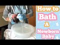 How to Bath a Newborn Baby || Newborn's First Bath || New Mom Teaching Lesson