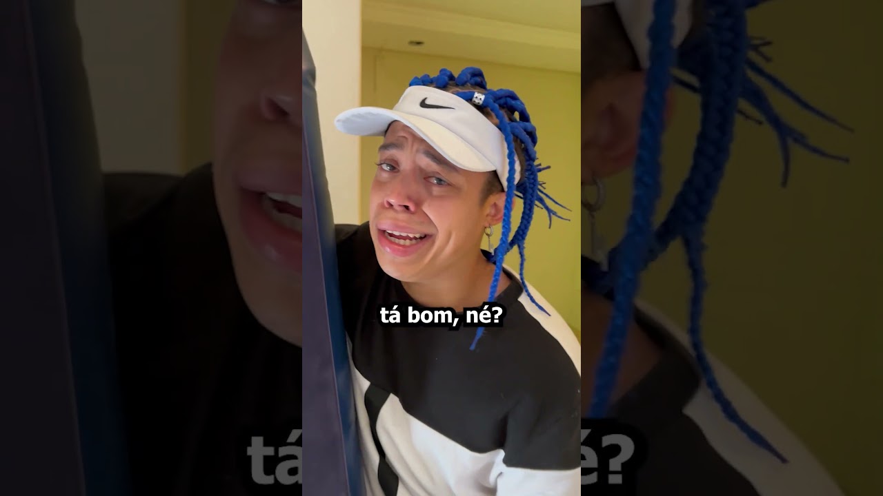 COLOQUEI MINHA TRANÇA AZUL 🔵🔵🔵💙💙