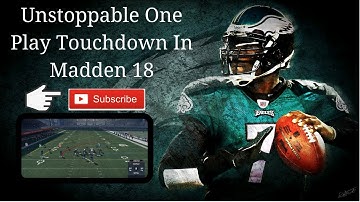 Madden 18 Glitchiest most Unstoppable Money play!! | Cover 3 & 2 one play Touchdown!!