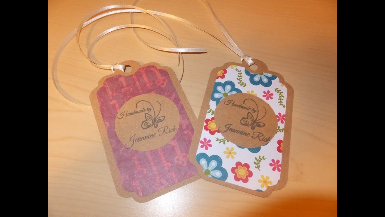 DIY "Handmade By" Product/Gift Tags with Cricut YouTube