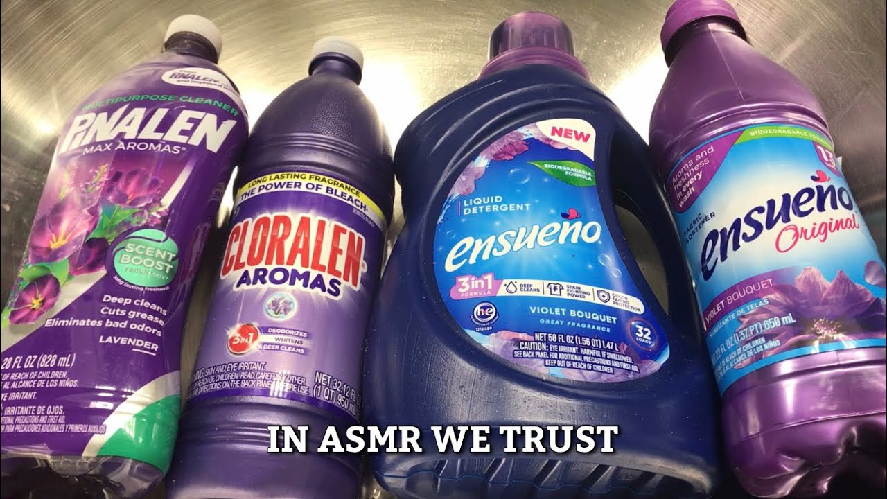 ASMR 💜 Lavender Cloralen Bleach,  Lavender Pinalen, Ensueño Violet Bouquet, + Ariel Doble Poder