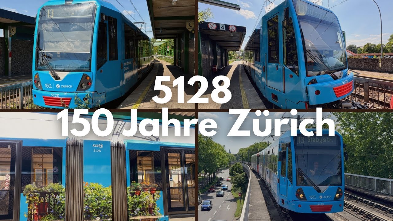 Wagen 5128 | 150 Jahre Zürich Reklame | (Stadtbahn Köln)