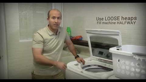 How to properly load your HE washing machine