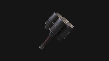 Texturing Anti Tank grenade 3ds max - Substance painter tutorial