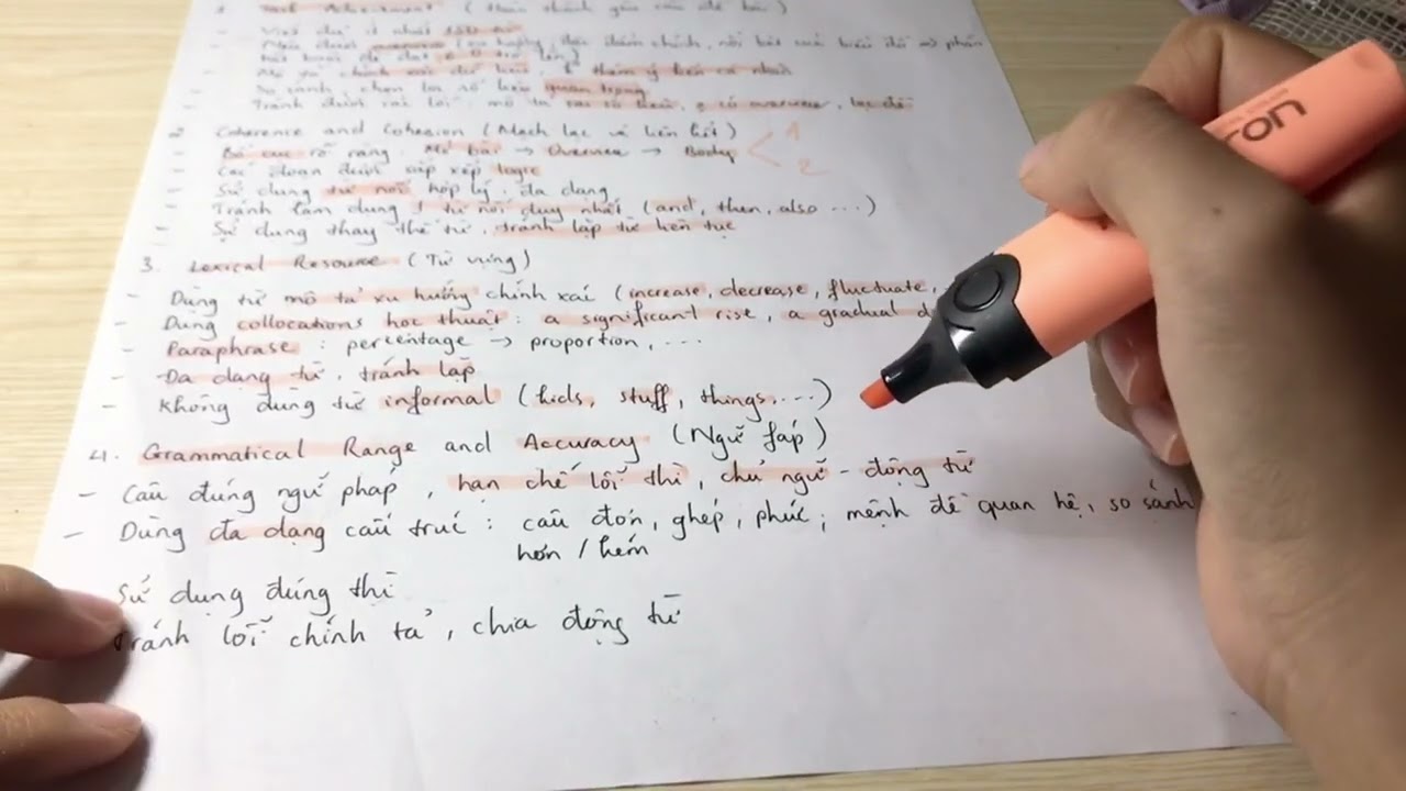 Tiêu chí chấm IELTS Writing Task 1 và Cách học IELTS Writing Task 1 cho người mới bắt đầu