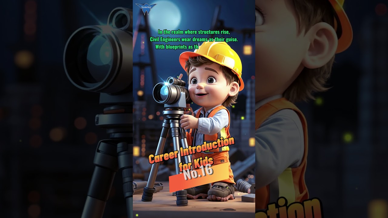 Career Introduction for Kids No 16. - Civil Engineer