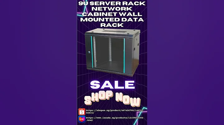 9U Server Rack Network Cabinet Wall Mounted Data Rack