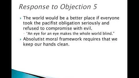 Objections to Pacifism