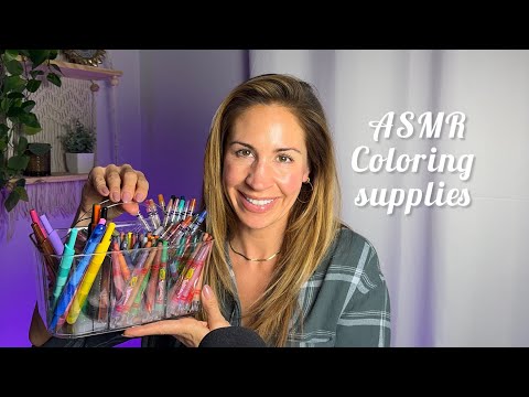 ASMR | Let’s fill the new art caddy! [⚠️Warning: some loud noise⚠️ Fun clickity clacity sounds👂🏻☺️]