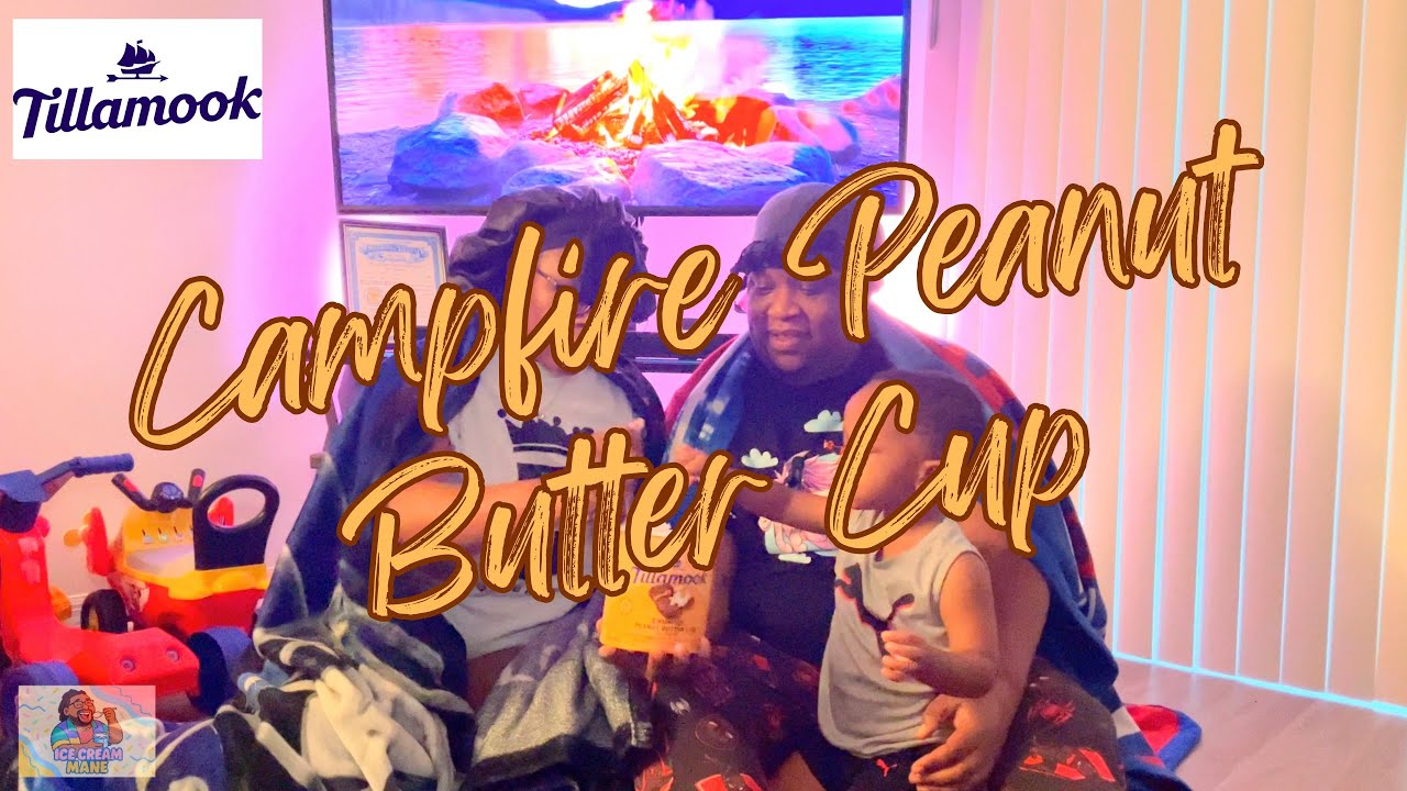 TILLAMOOK (CAMPFIRE PEANUT BUTTER CUP) ICE CREAM REVIEW! Ep.91