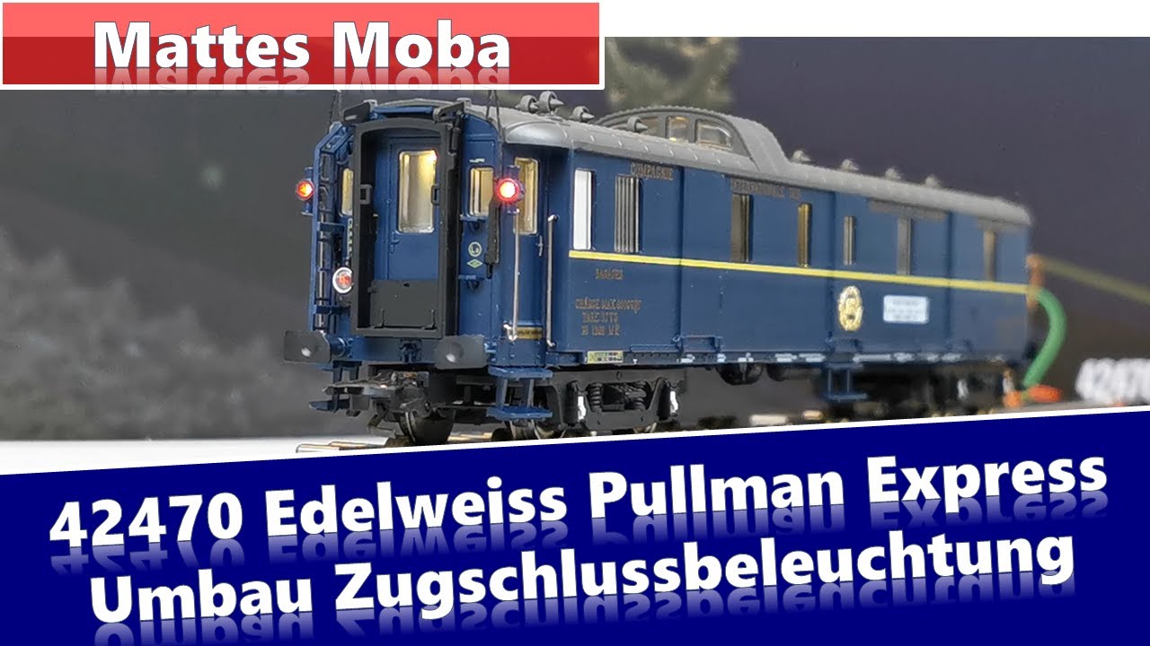 Märklin 42470 Edelweiss Pullman Express Gepäckwagen richtungsabhängiger Zugschlussbeleuchtung